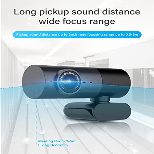 1080P Webcam with Built-In Microphone & Speaker