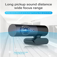 1080P Webcam with Built-In Microphone & Speaker