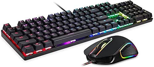 Wired Mechanical Gaming Keyboard & Mouse Combo