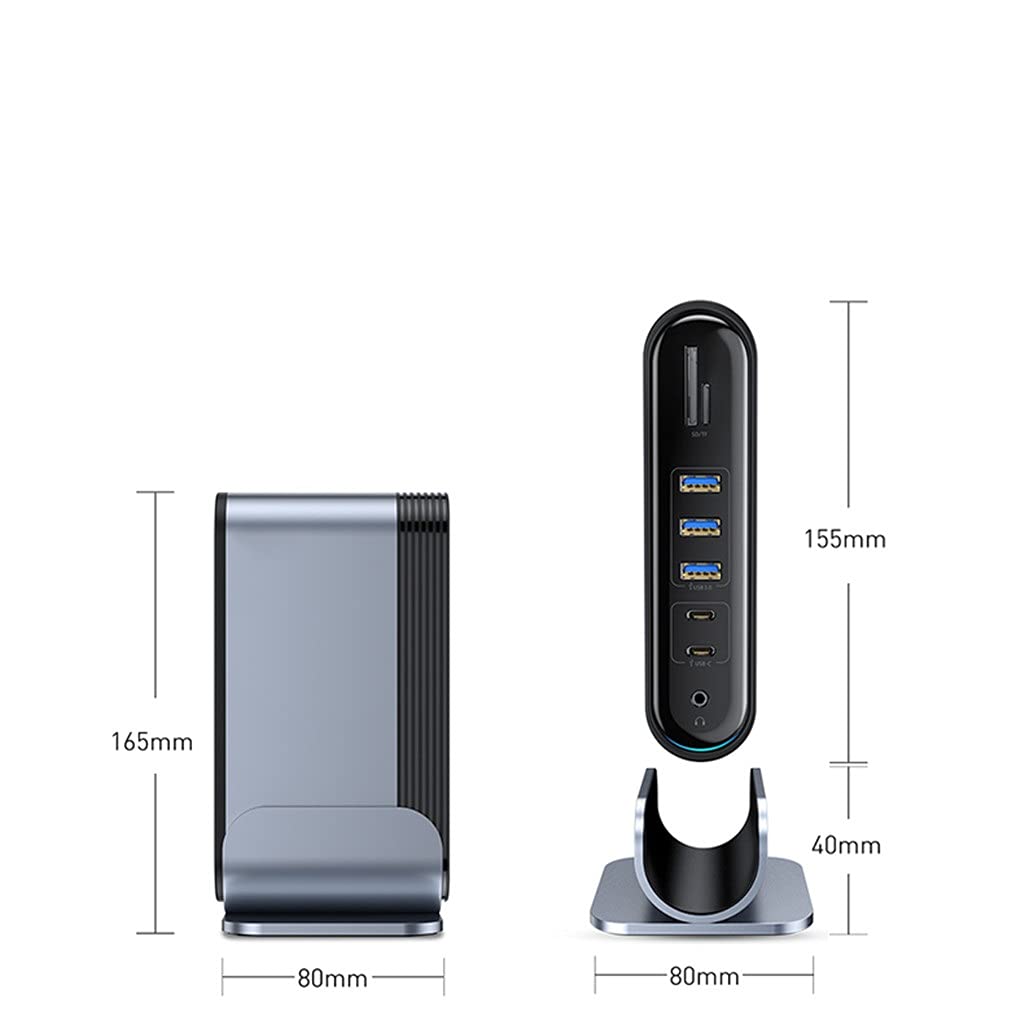 17-in-1 USB-C Docking Station with 4K HDMI, VGA, Ethernet & Power Delivery