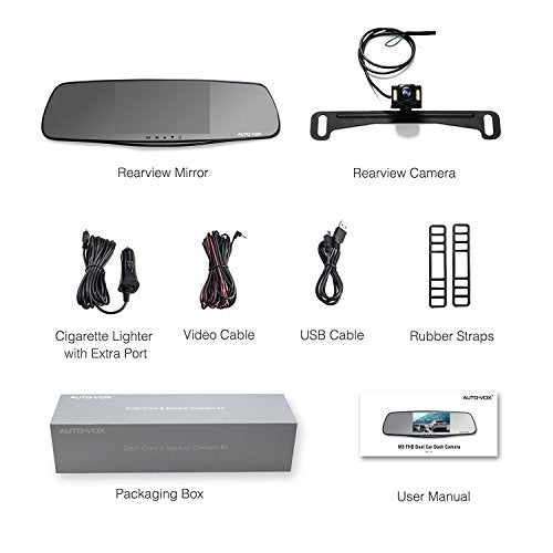 Dual Dash Cam with Backup Camera