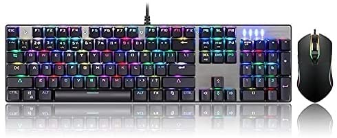 Wired Mechanical Gaming Keyboard & Mouse Combo