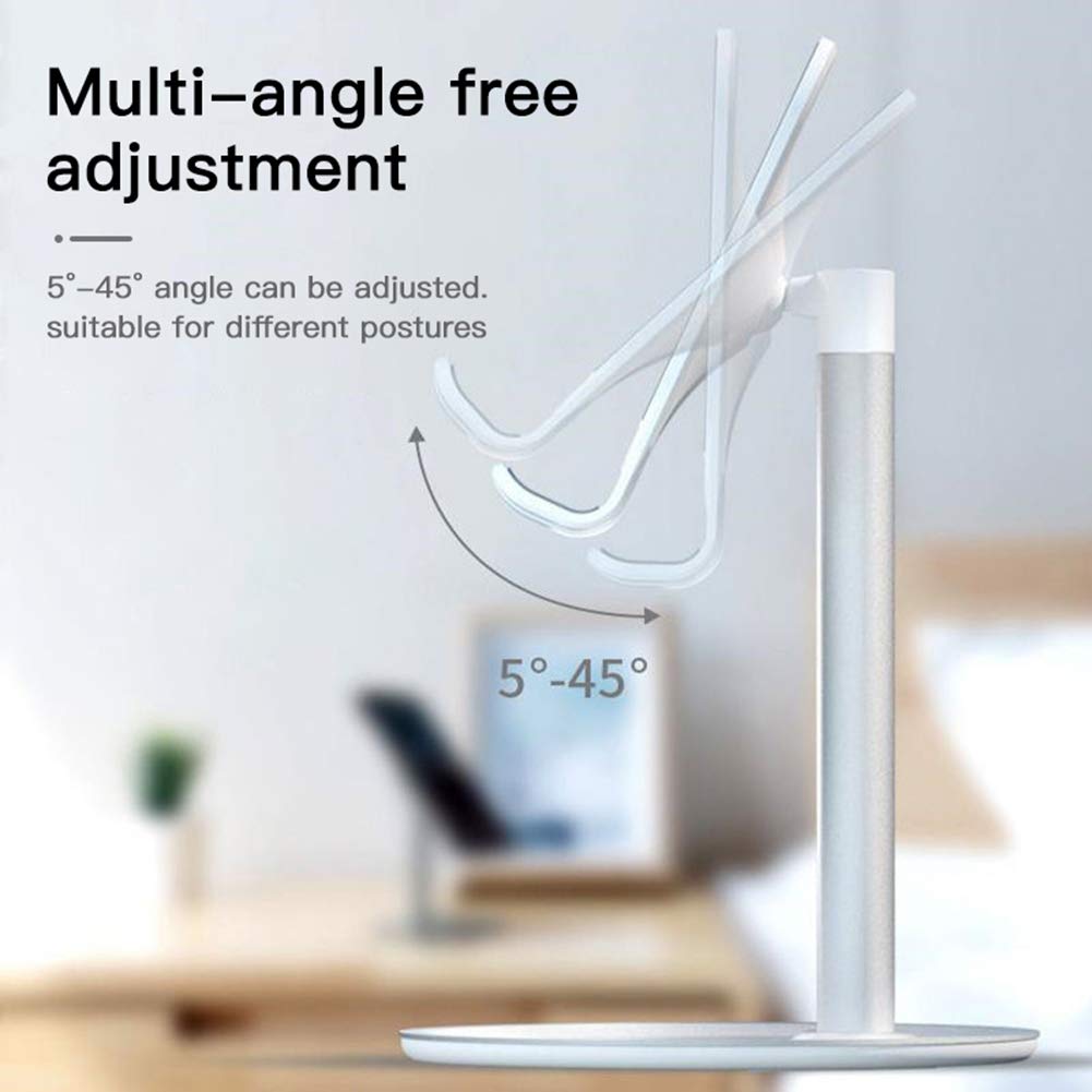 Adjustable Aluminum Desktop Stand for Tablets & Phones