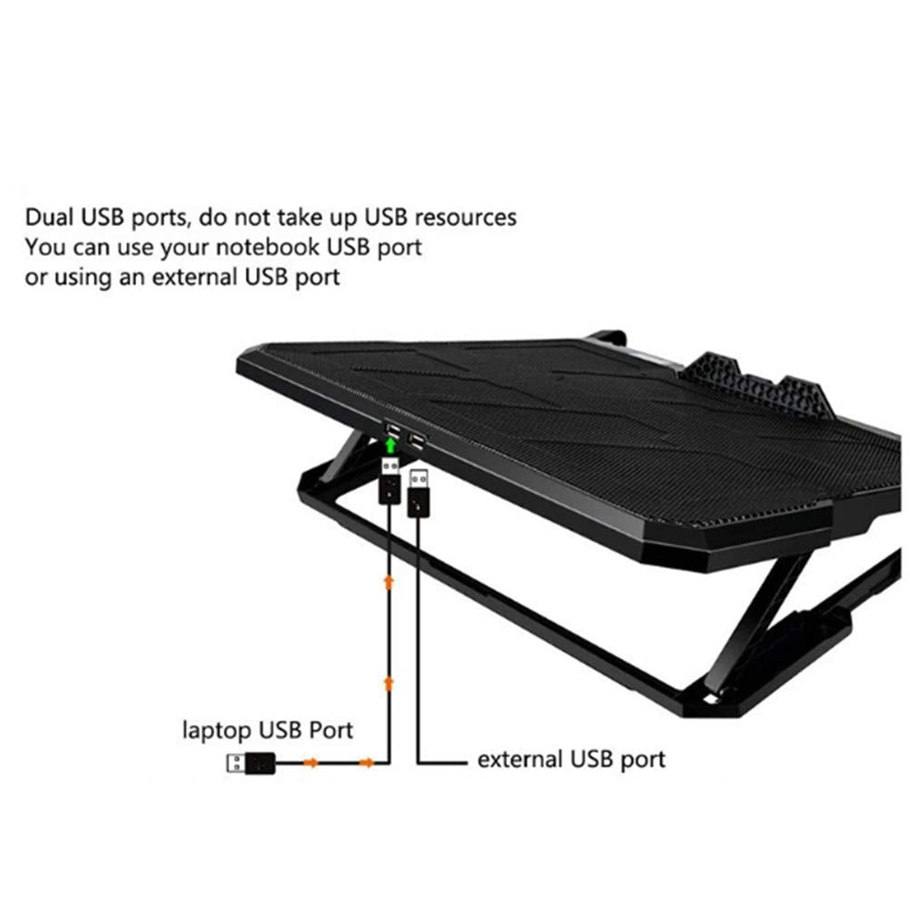 13–16 Inch Laptop Cooling Pad with Six Fans