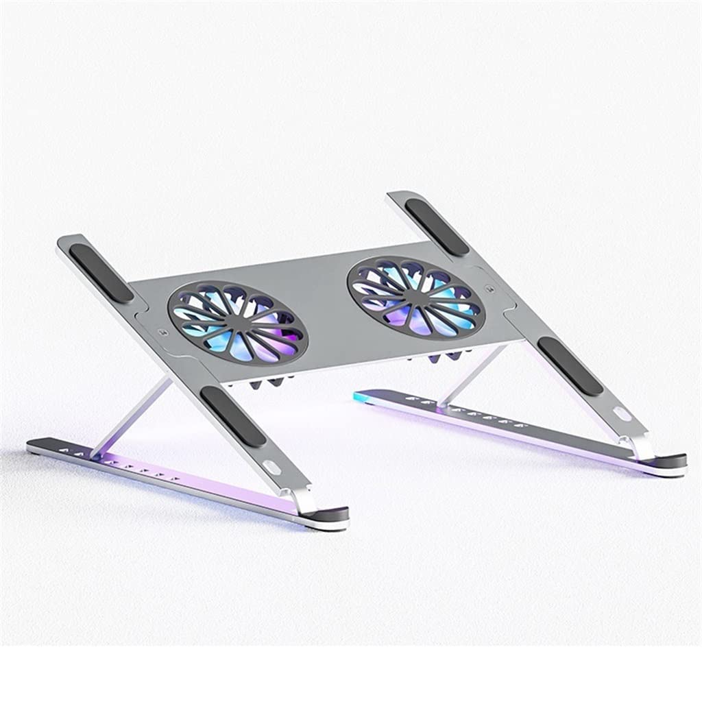 Adjustable Aluminum Laptop Stand with Cooling Fan