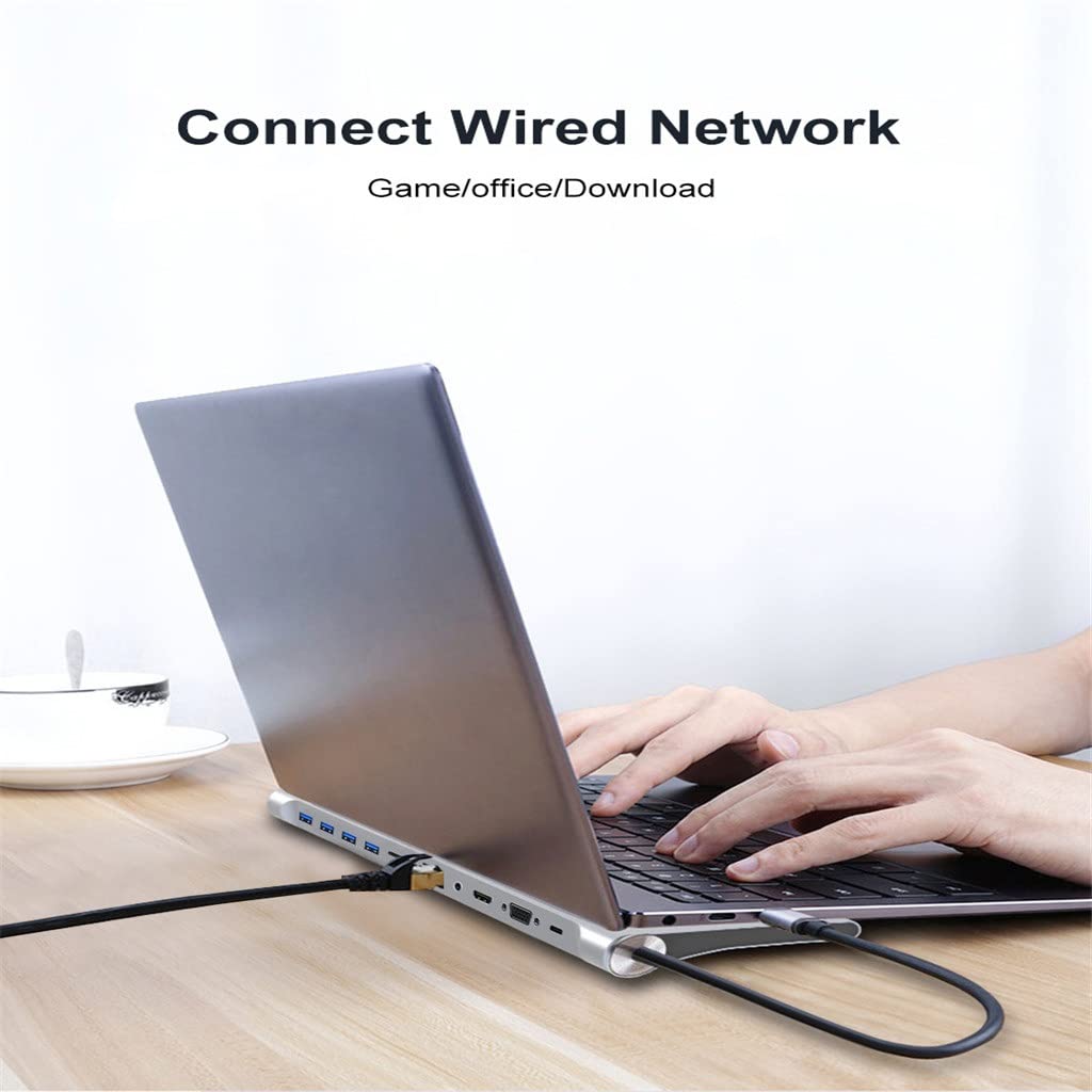 11-in-1 USB-C Hub with 4K HDMI, Ethernet, Card Readers & Power Delivery