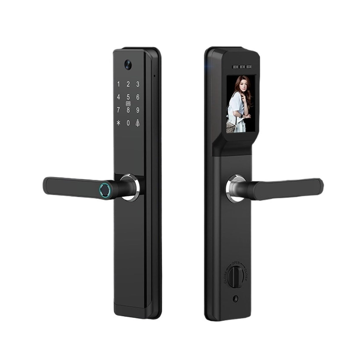 Wi-Fi Smart Fingerprint Door Lock with Handle
