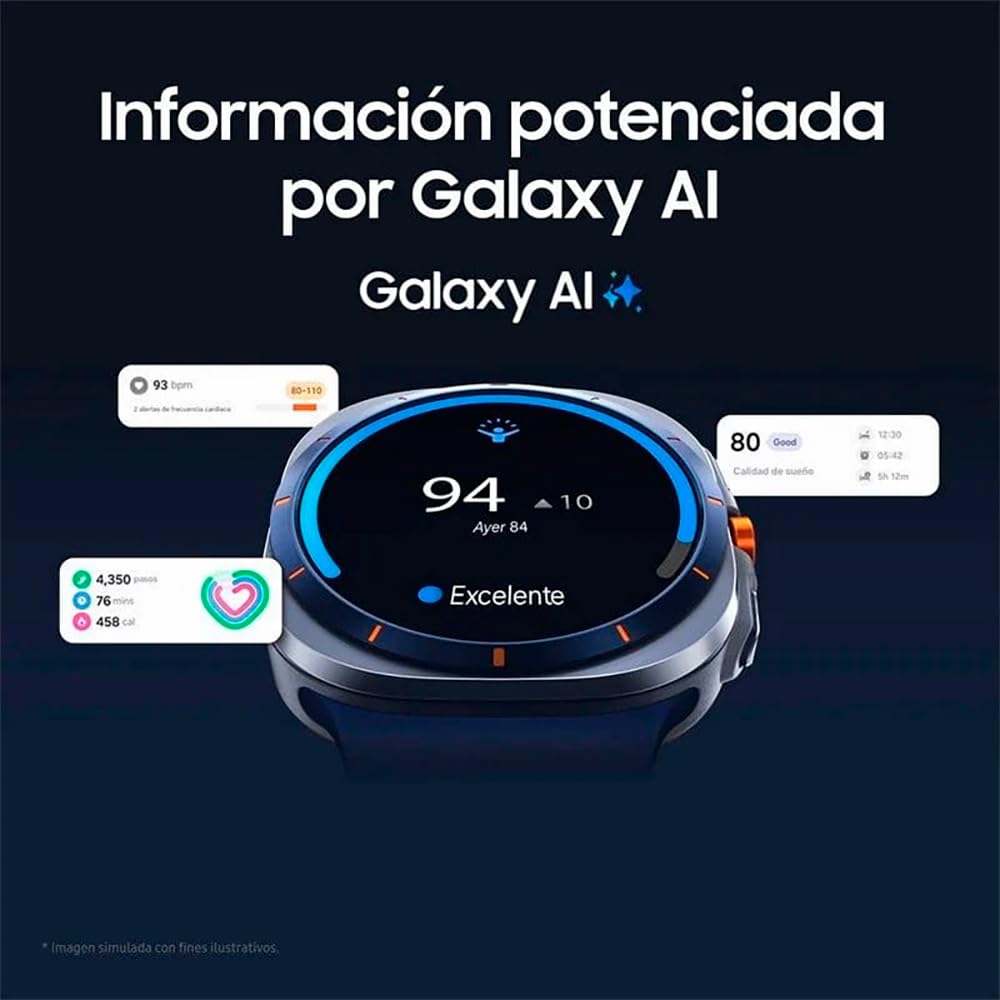 Samsung Galaxy LTE (2025) Ultra Smart Watch, 47mm Case Size, White