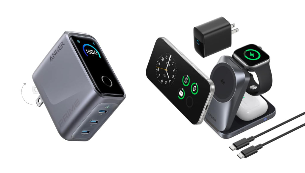 3-in-1 Wireless Charging Station & 160W 3-Port Charger