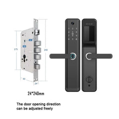 Wi-Fi Smart Fingerprint Door Lock with Handle
