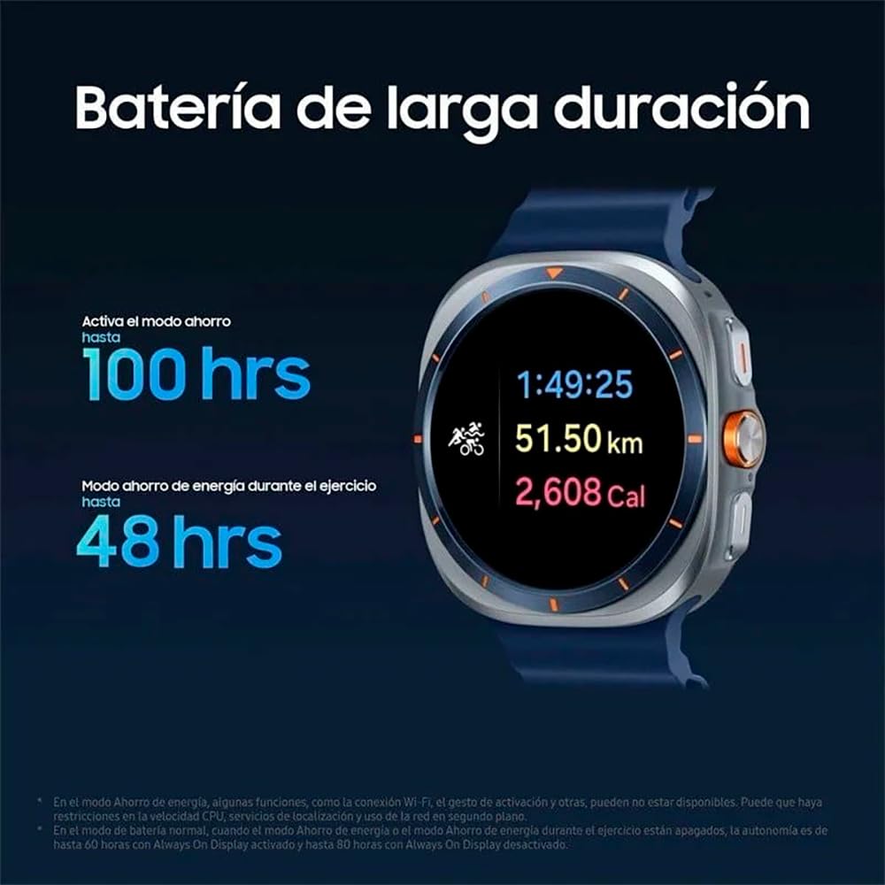 Samsung Galaxy LTE (2025) Ultra Smart Watch, 47mm Case Size, White