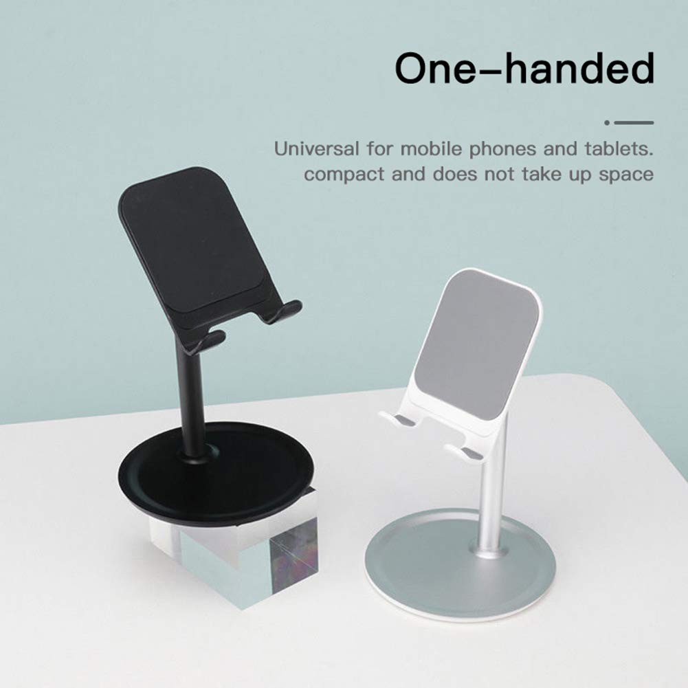 Adjustable Aluminum Desktop Stand for Tablets & Phones