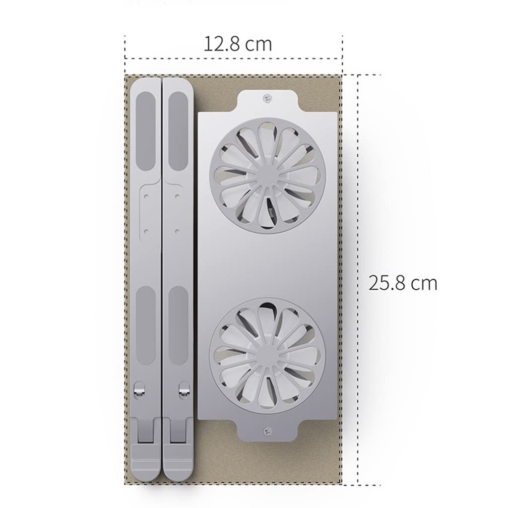 Adjustable Aluminum Laptop Stand with Cooling Fan