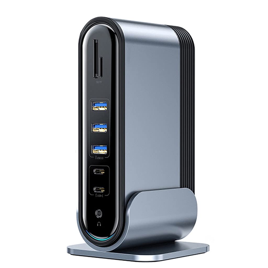 17-in-1 USB-C Docking Station with 4K HDMI, VGA, Ethernet & Power Delivery
