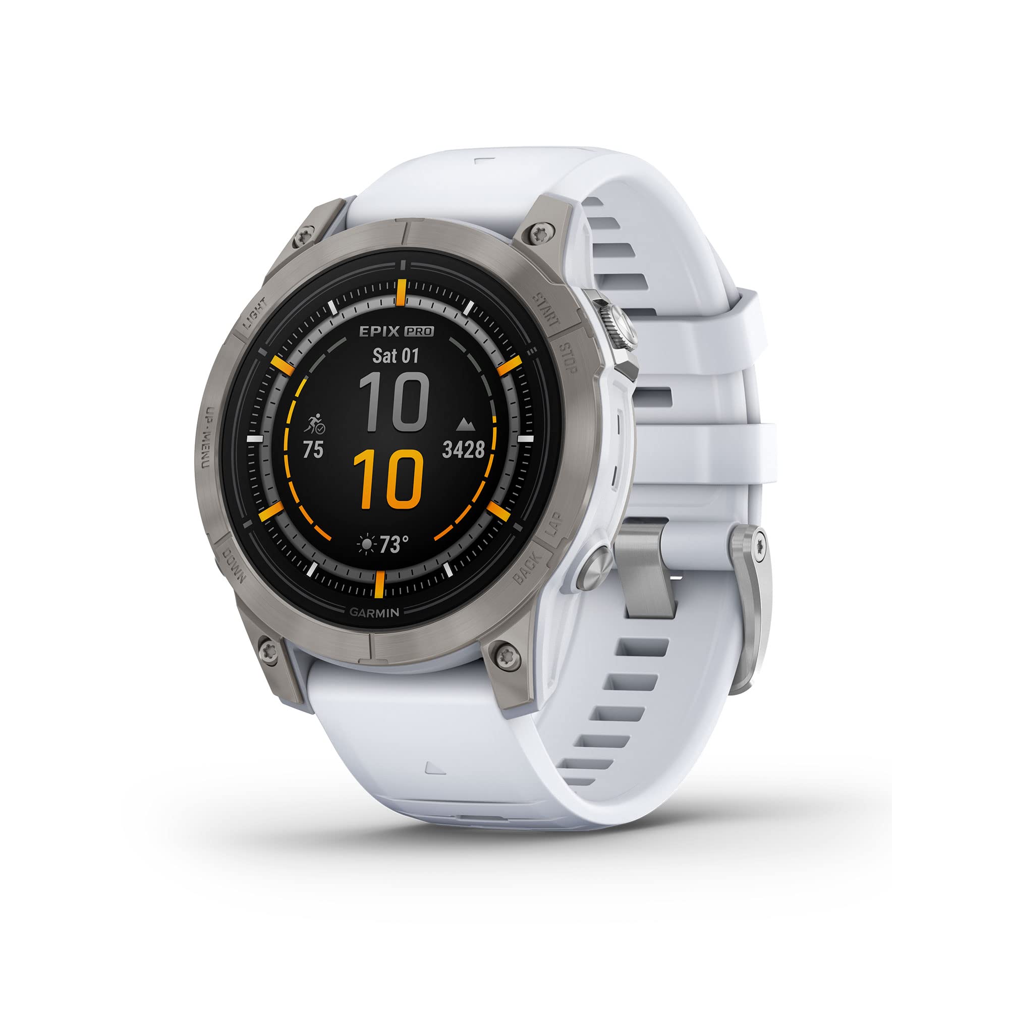 Premium GPS Smartwatch with AMOLED Display, Sapphire & Built-In Flashlight