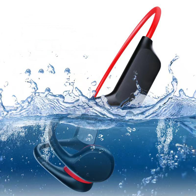 IPX8 Bone Conduction Headphones with 32GB Storage & 8-Hour Battery