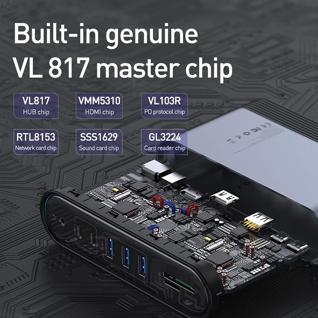 17-in-1 USB-C Docking Station with 4K HDMI, VGA, Ethernet & Power Delivery