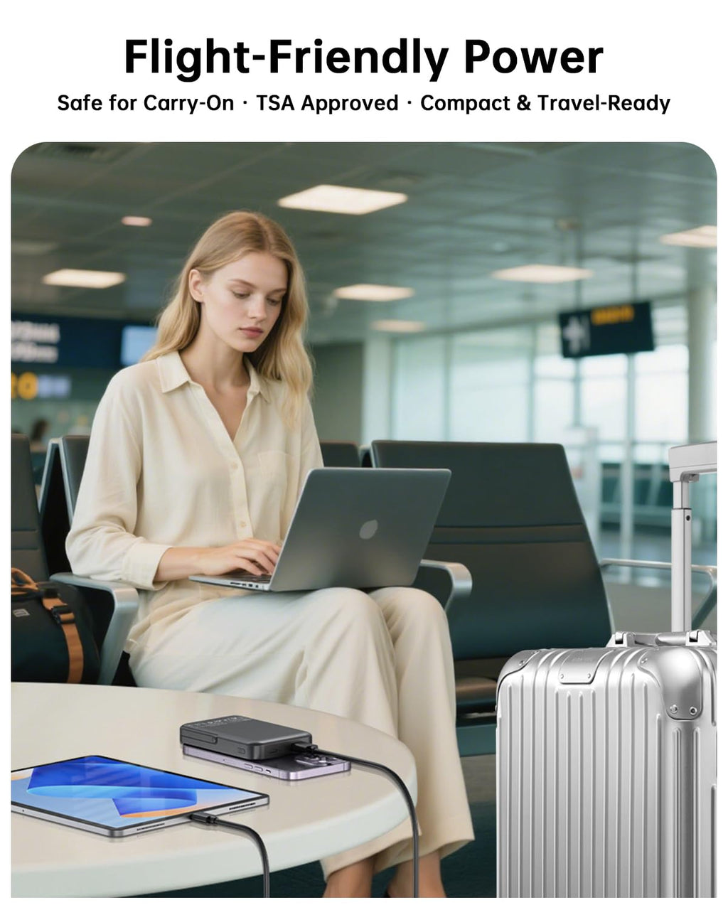10,000mAh 22.5W Magnetic Power Bank with Foldable Stand