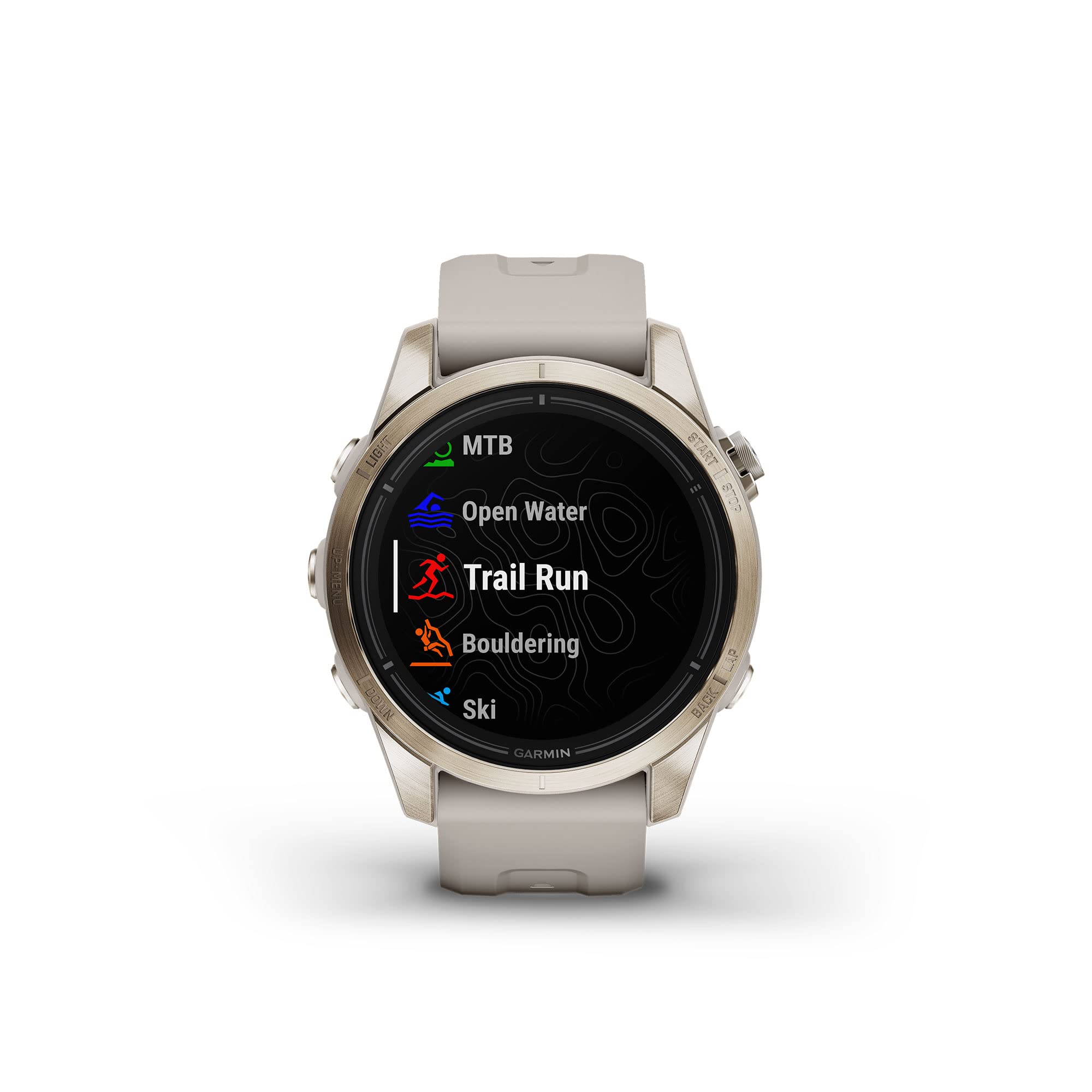 Premium GPS Smartwatch with AMOLED Display, Sapphire & Built-In Flashlight
