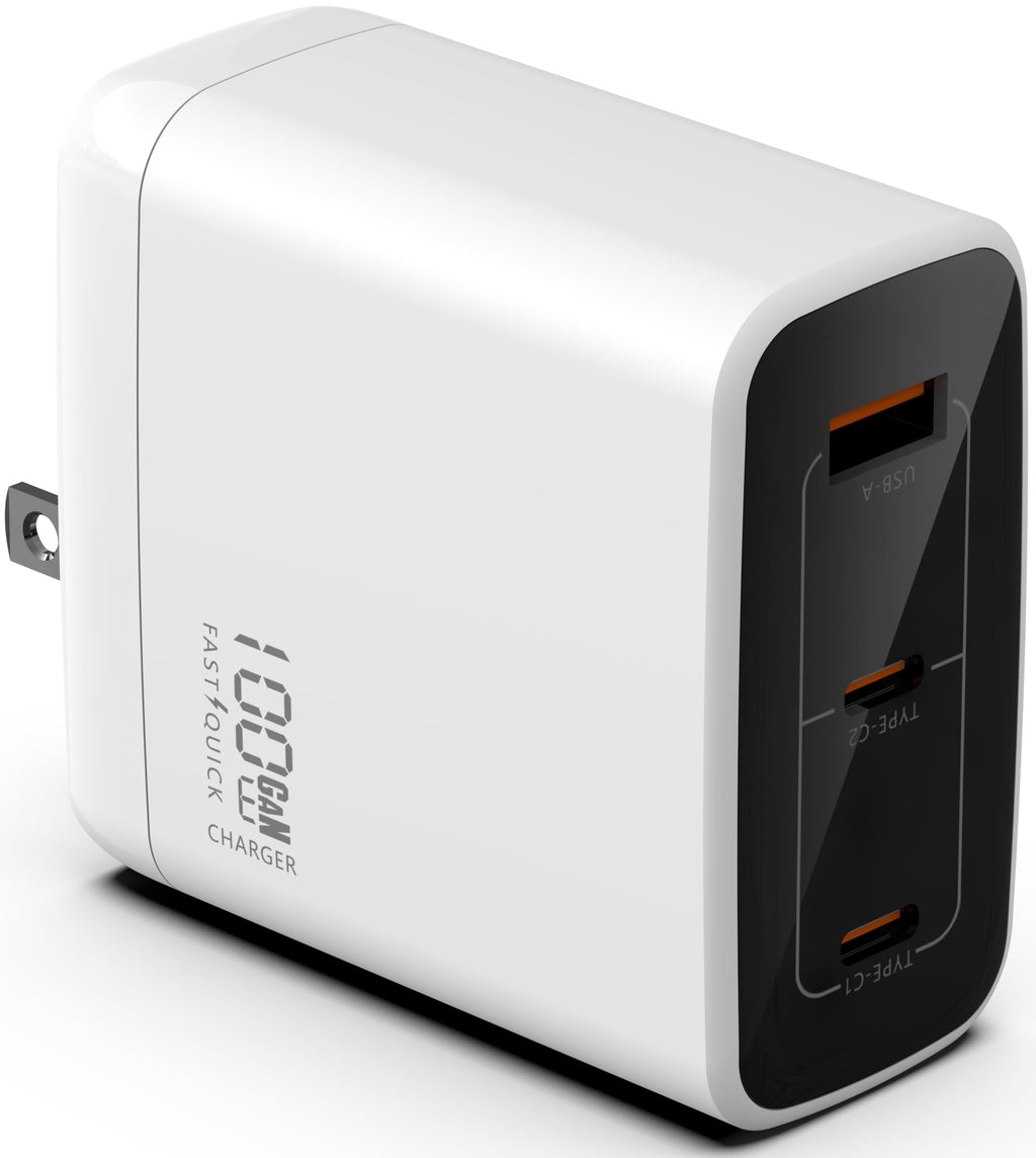 67W/100W 3-Port USB-C GaN Fast Charger