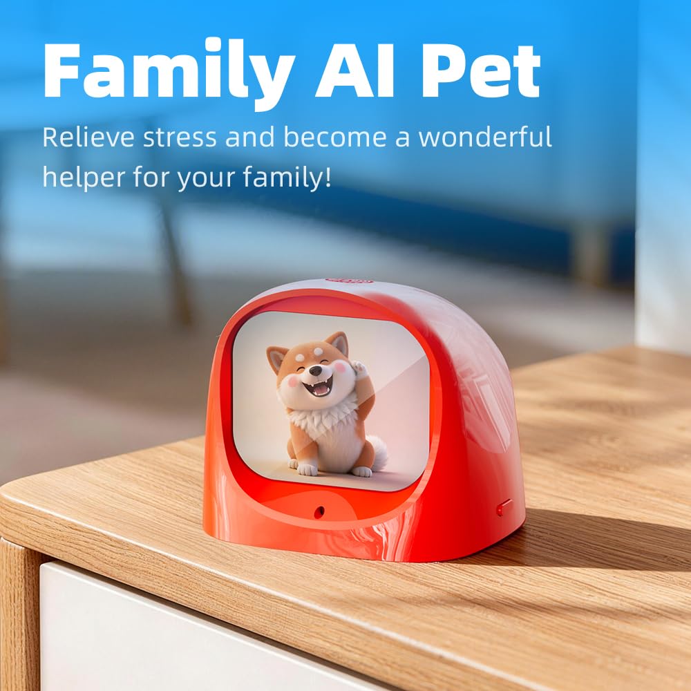 AI Voice Companion Robot with Expression Display & Magnetic Mount