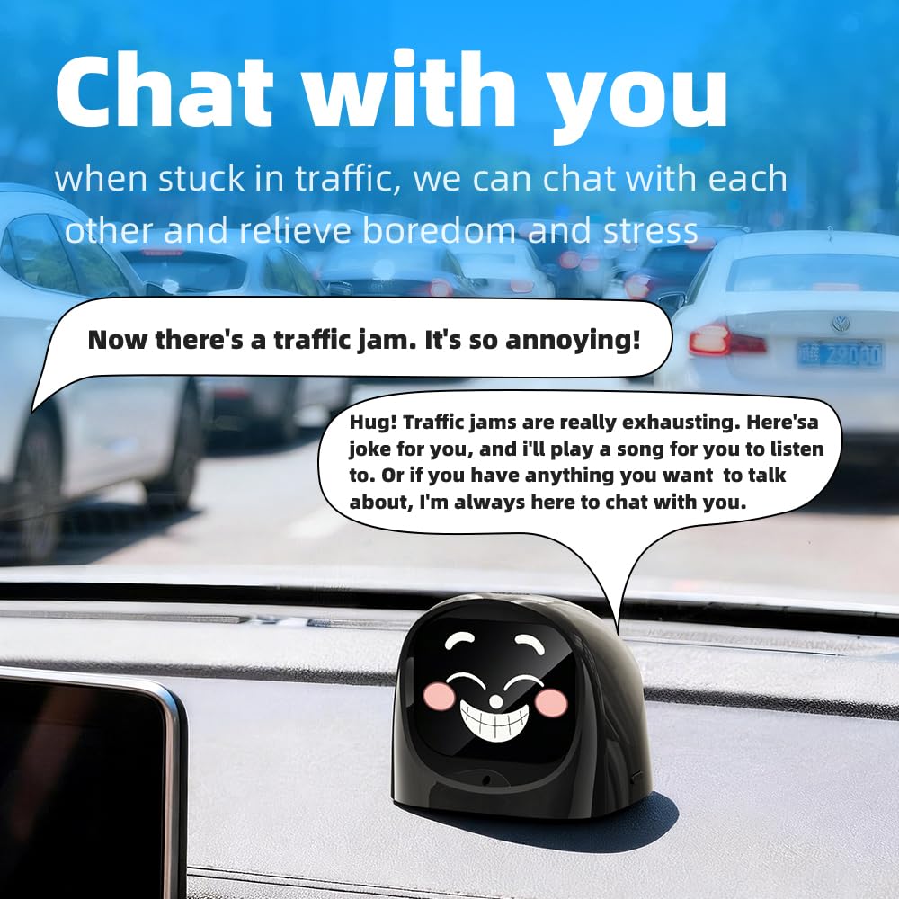 AI Voice Companion Robot with Expression Display & Magnetic Mount