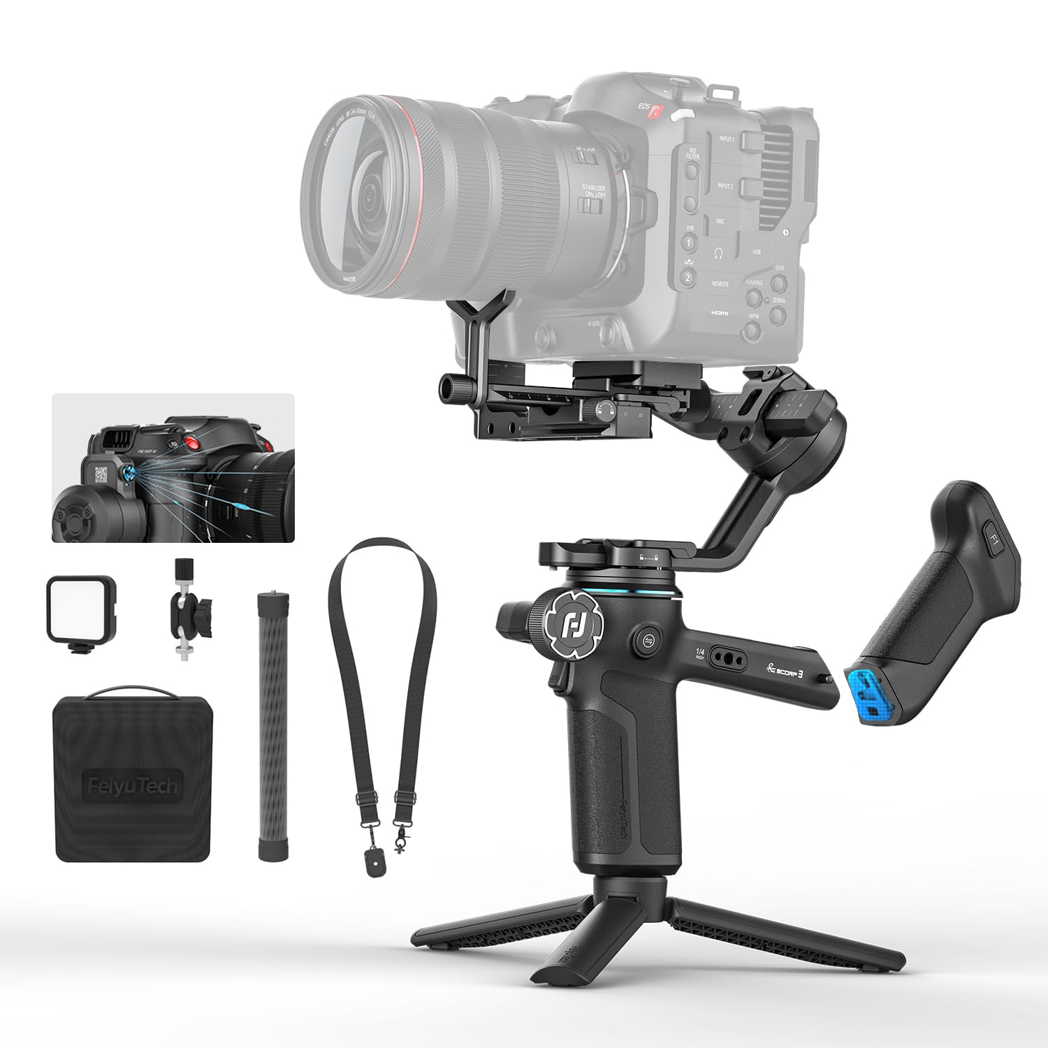 3-Axis AI Camera Gimbal Stabilizer