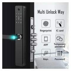 Wi-Fi Smart Fingerprint Door Lock with Handle