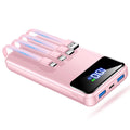 50,000mAh 22.5W Fast-Charging Power Bank with Built-In Cables