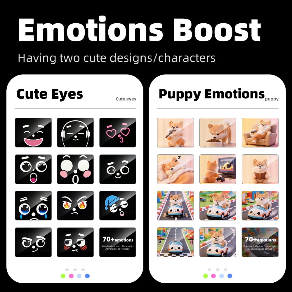 AI Voice Companion Robot with Expression Display & Magnetic Mount