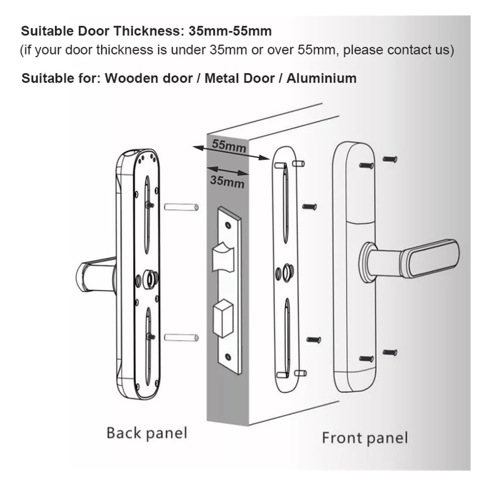 Wi-Fi Smart Fingerprint Door Lock with App, Keypad & RFID Access