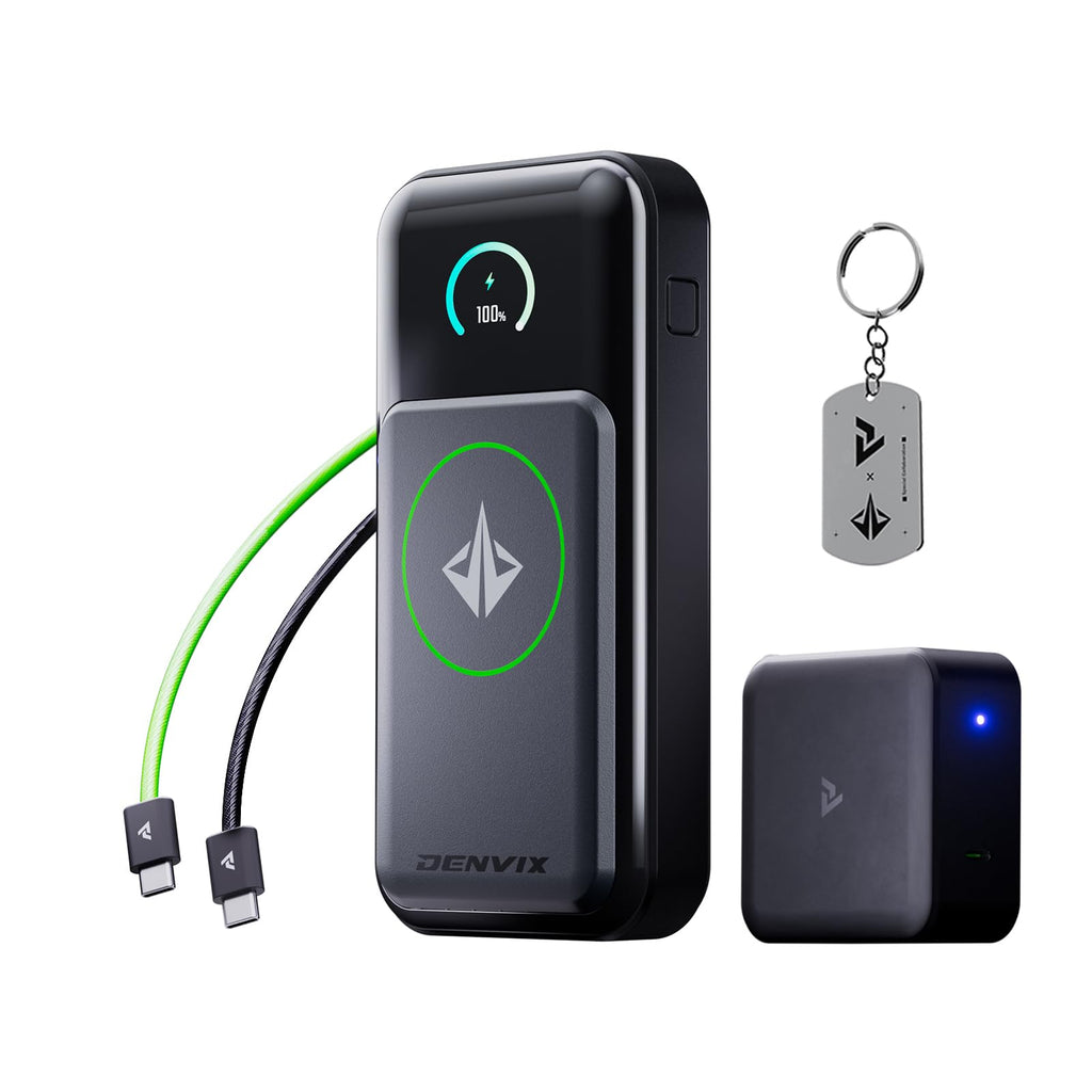250W 25,000mAh 4-in-1 Power Bank with Magnetic Wireless Charging