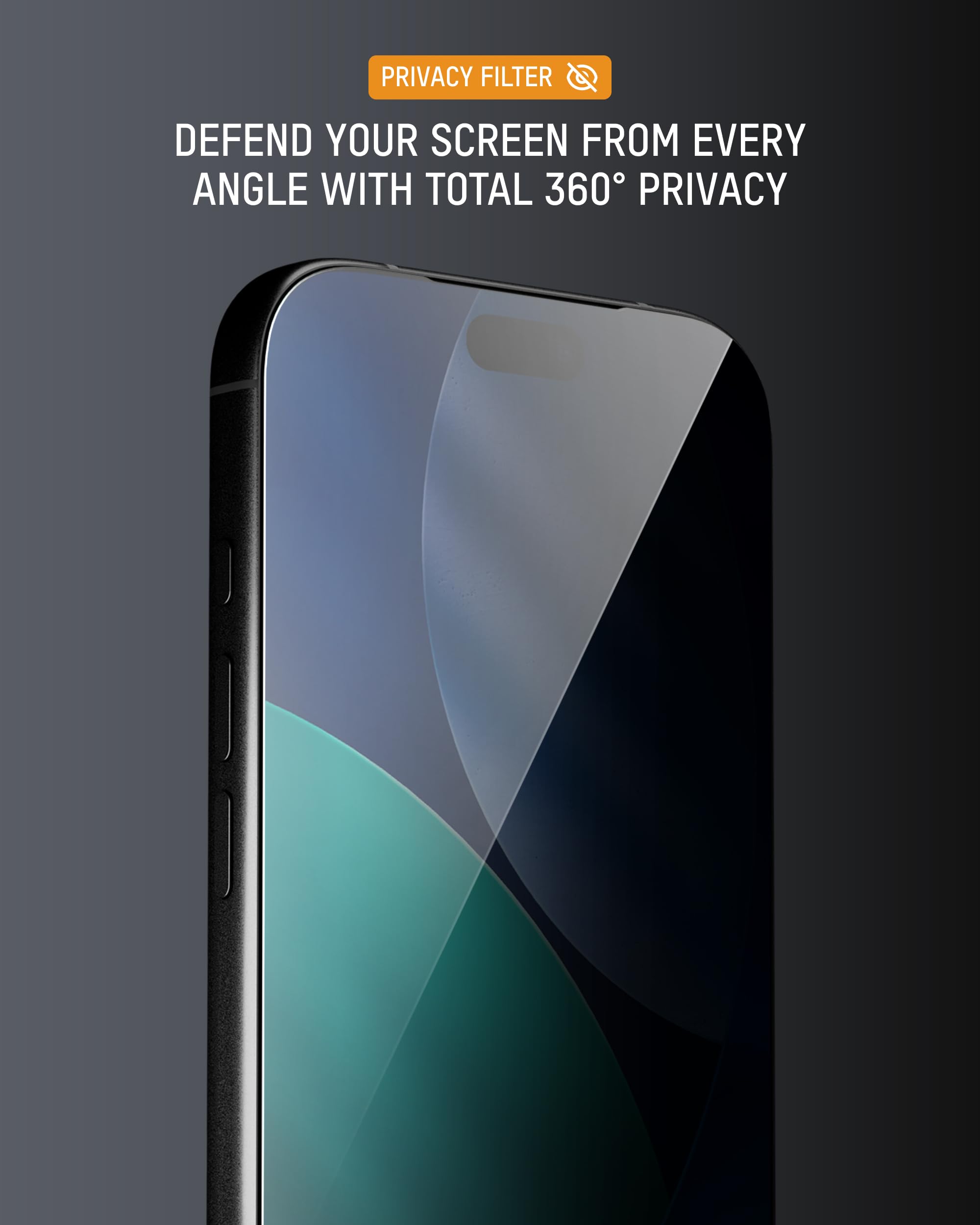Carbon Fibre Shockproof Case & Privacy Screen Protector for iPhone Air