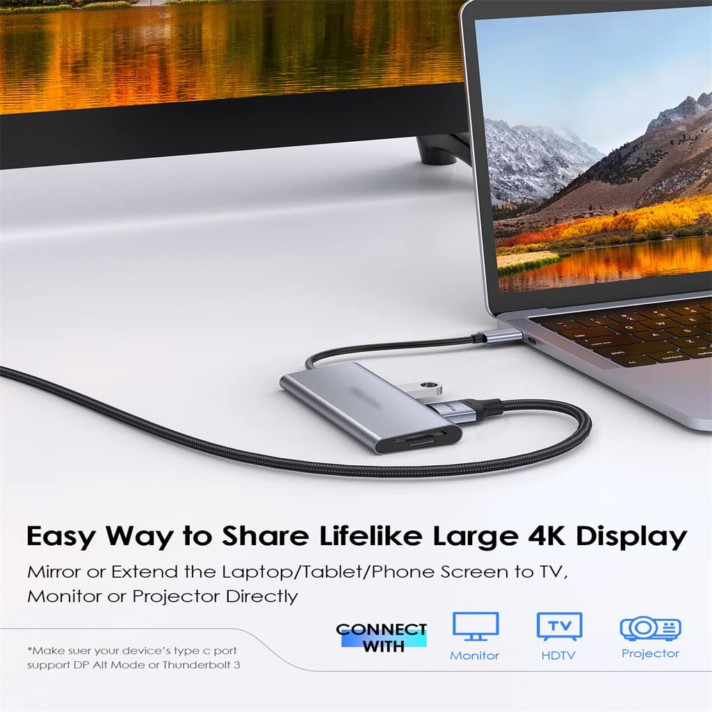 USB-C Hub with 4K HDMI, USB 3.0 & Card Reader