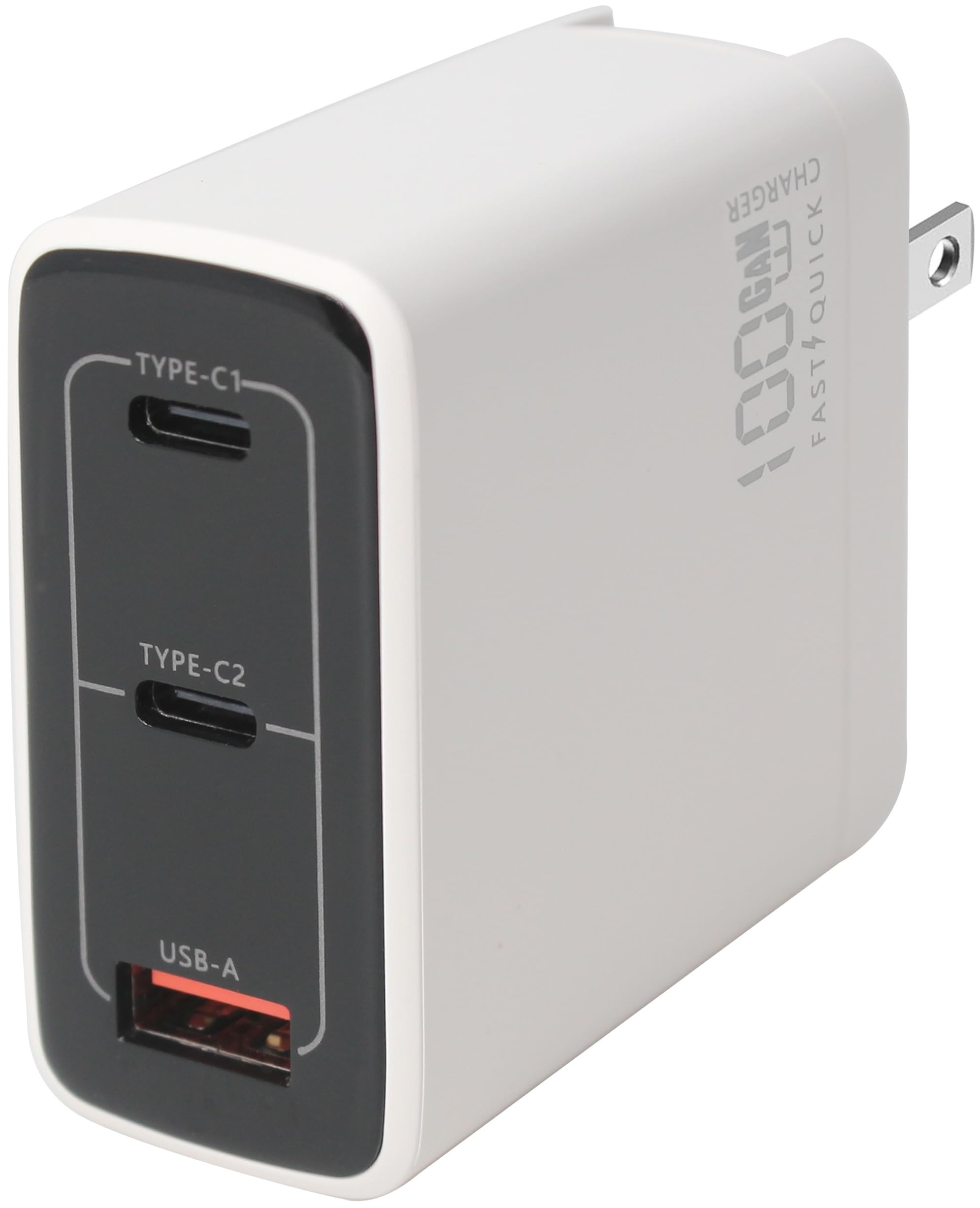 67W/100W 3-Port USB-C GaN Fast Charger