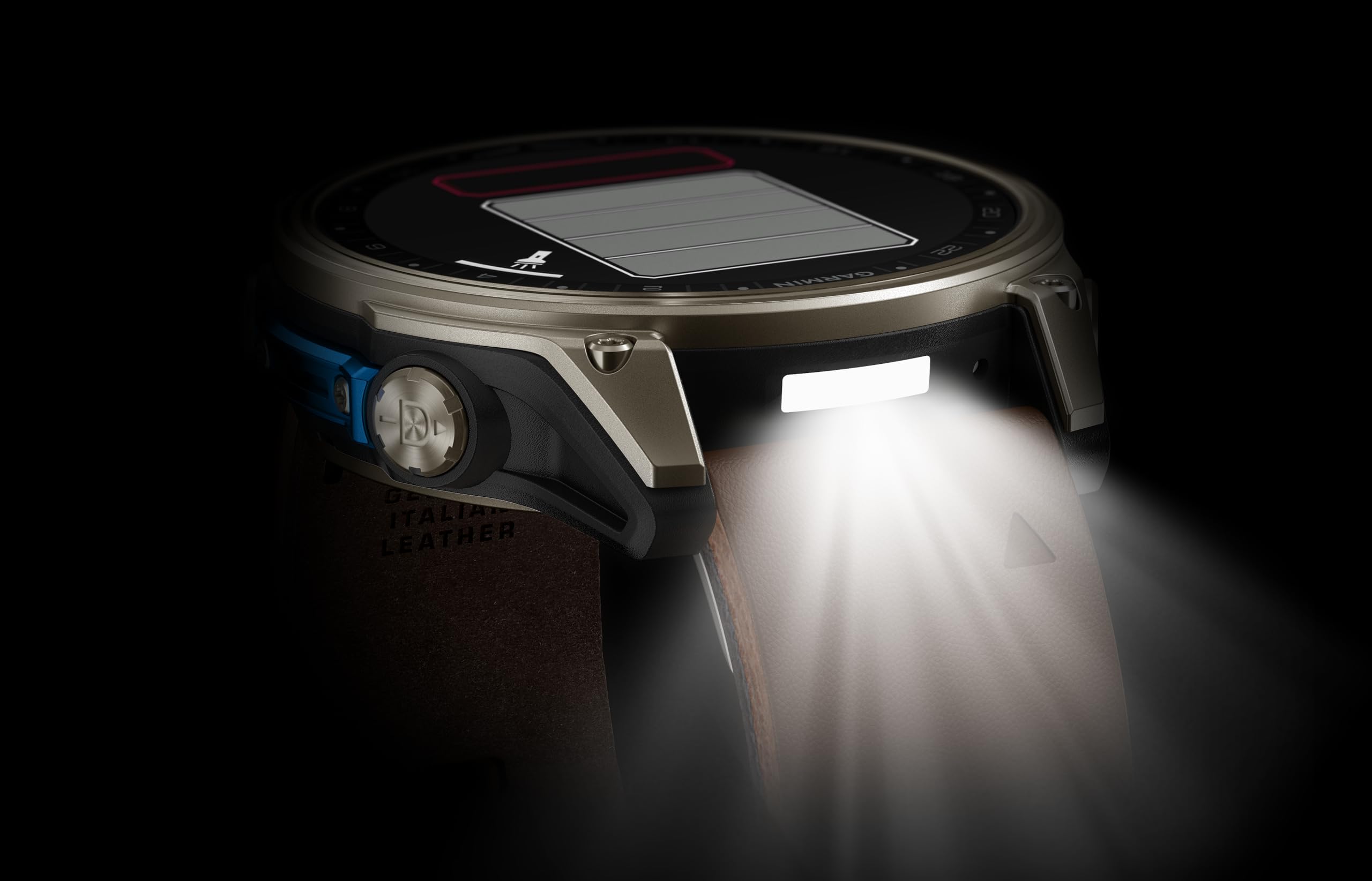 Premium GPS Aviator Smartwatch with Flight Maps, LED Flashlight & Titanium Case