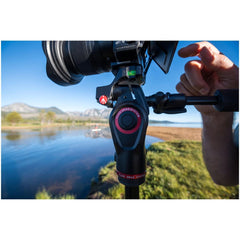 Compact Aluminum Camera Tripod with Fluid Head