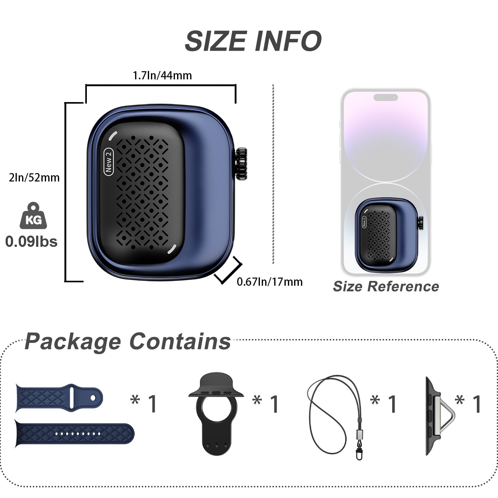 SBUSFGTMini Clip-On Wearable Bluetooth Speaker Wearable Bluetooth Speaker, 43g Mini Clip-On Bluetooth Speaker, 3 Wearable Ways, Ultra-Light, Dustproof for Hiking, Swimming, Shower, Outdoor Activities