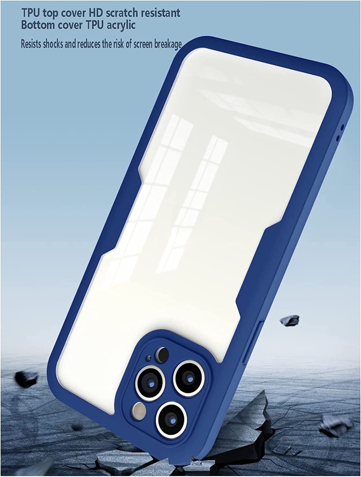 360° Clear Protective Case with Screen Protector for iPhone 13