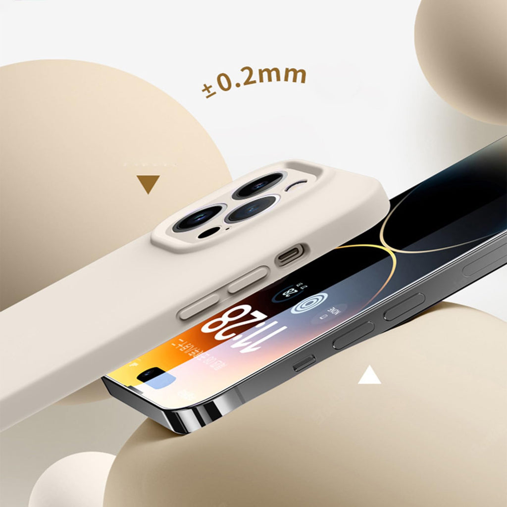 Ultra-Thin Silicone Case for iPhone 15 with Screen & Camera Protection