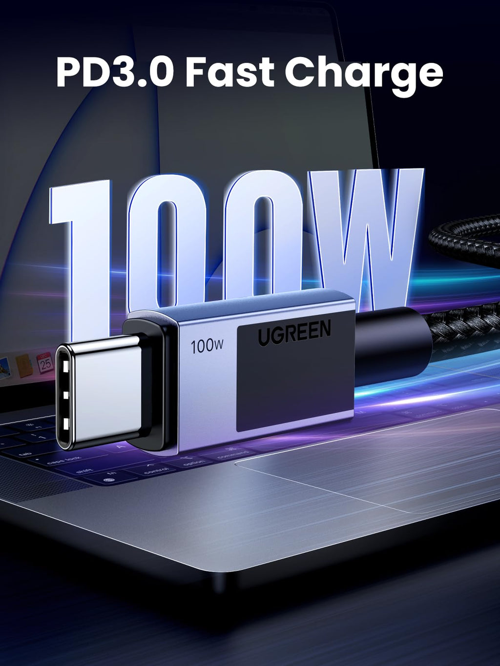 160W USB-C Fast Charger with 100W USB-C Cable