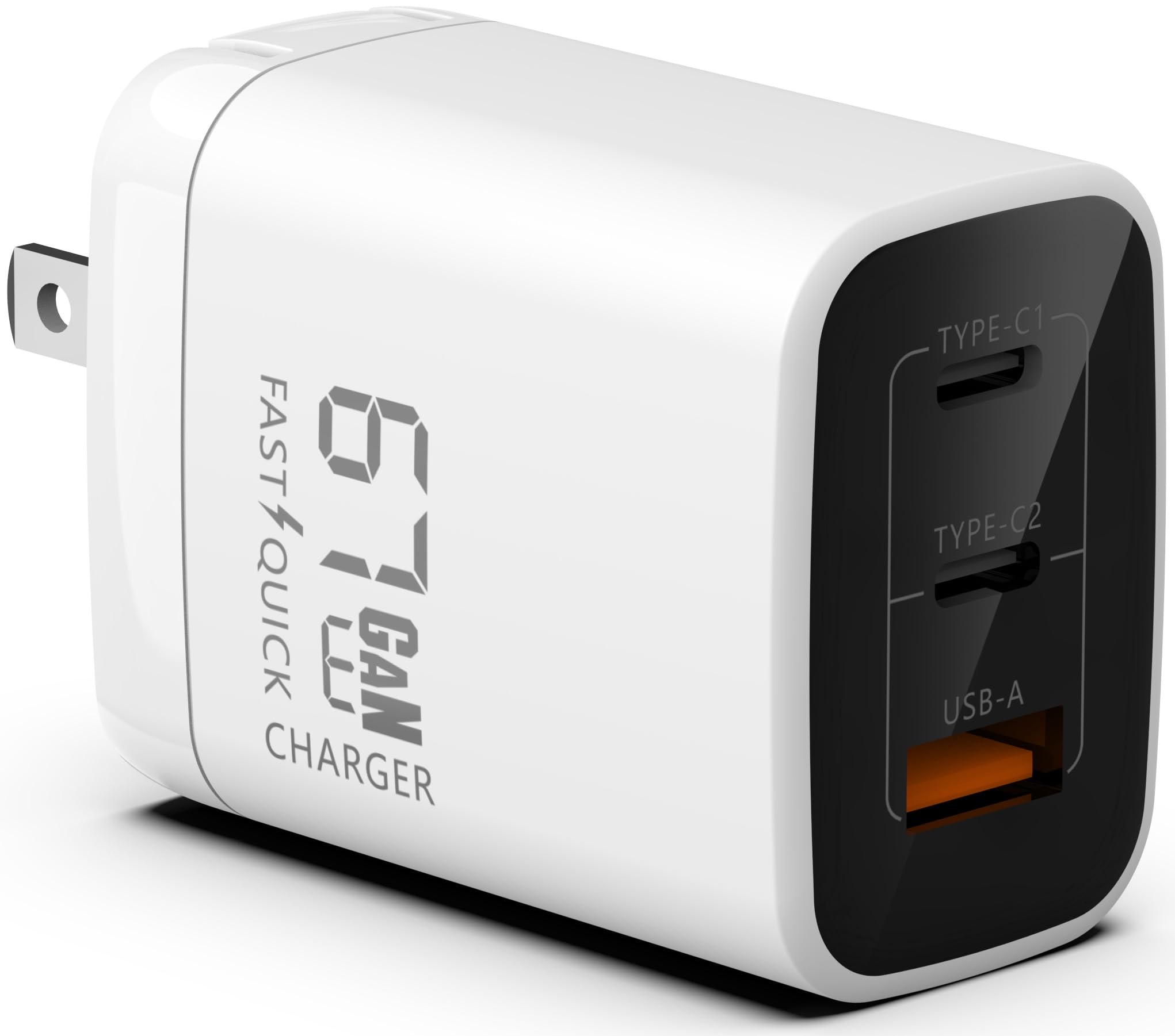 67W/100W 3-Port USB-C GaN Fast Charger