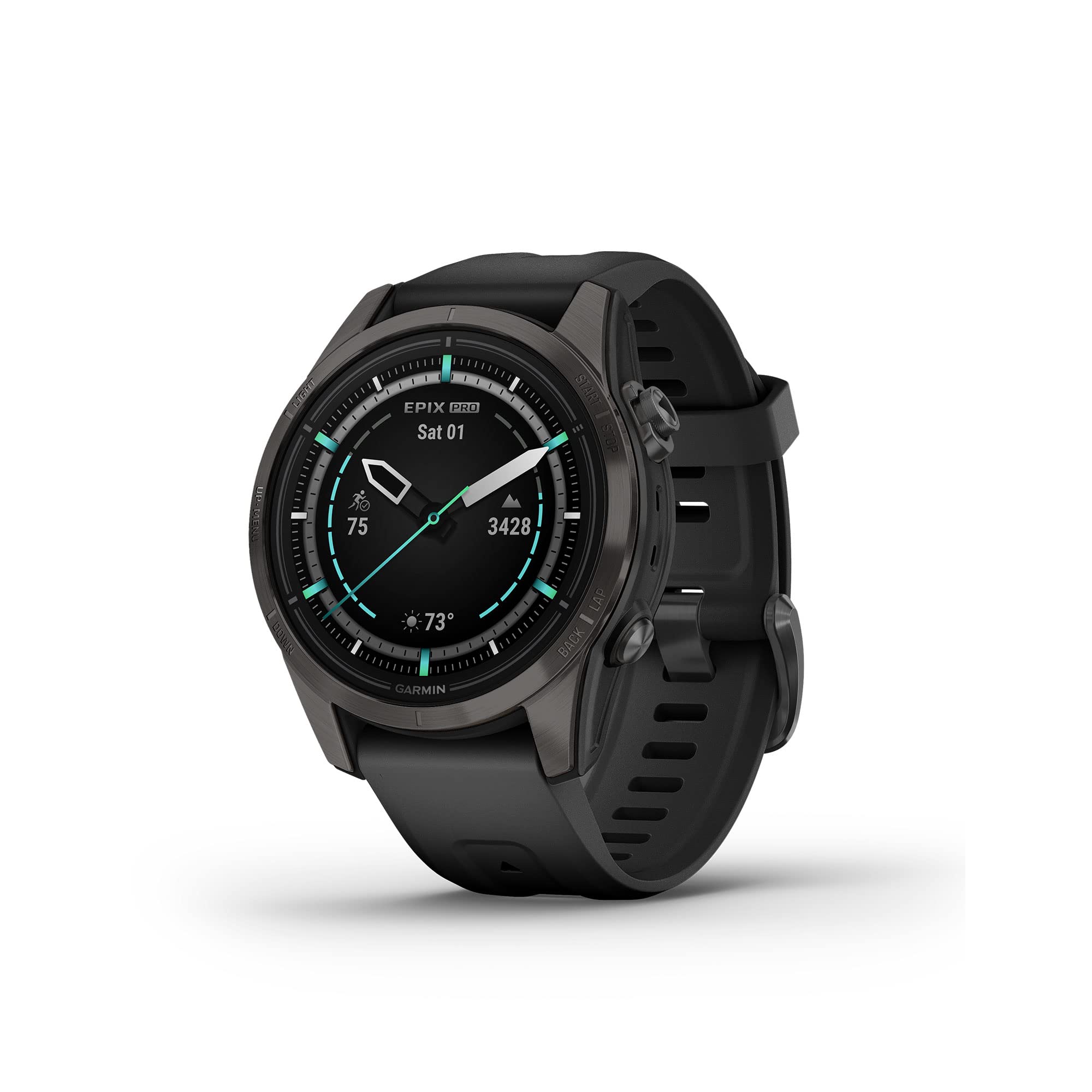 Premium GPS Smartwatch with AMOLED Display, Sapphire & Built-In Flashlight