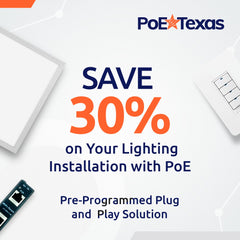 PoE Texas Managed LED Lighting - Single/Double Room Kit