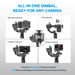 3-Axis AI Camera Gimbal Stabilizer