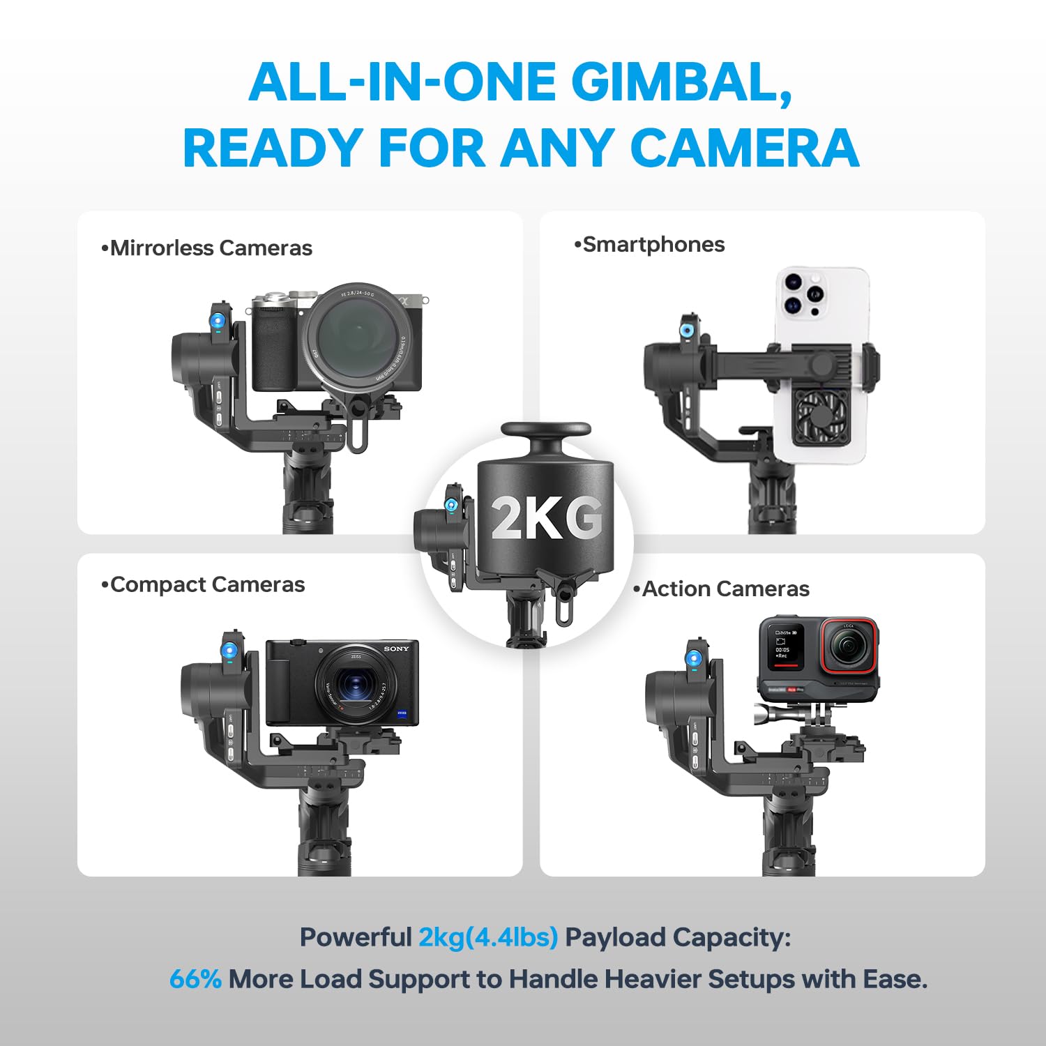 3-Axis AI Camera Gimbal Stabilizer