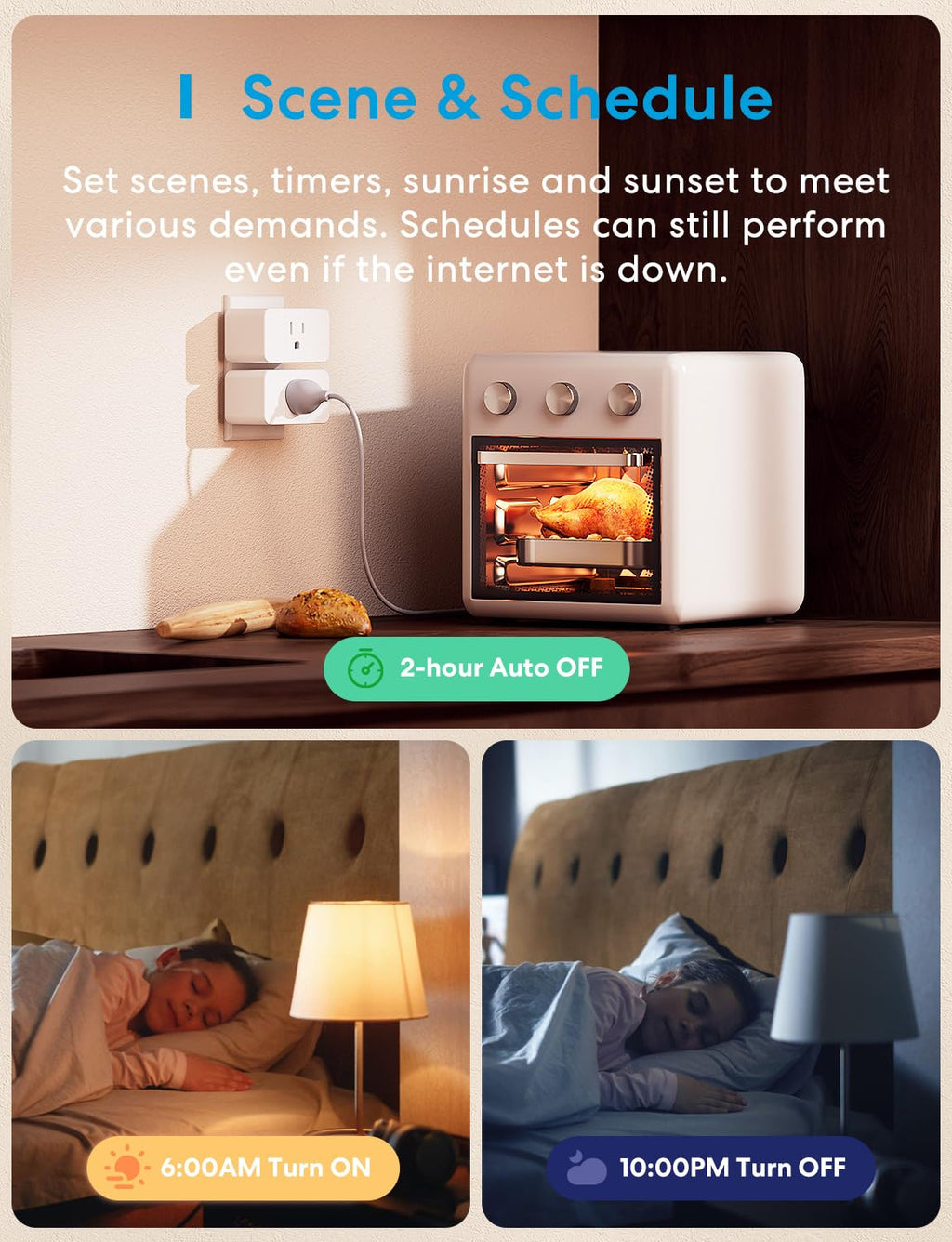 Wi-Fi Smart Plug 4-Pack with App & Voice Control