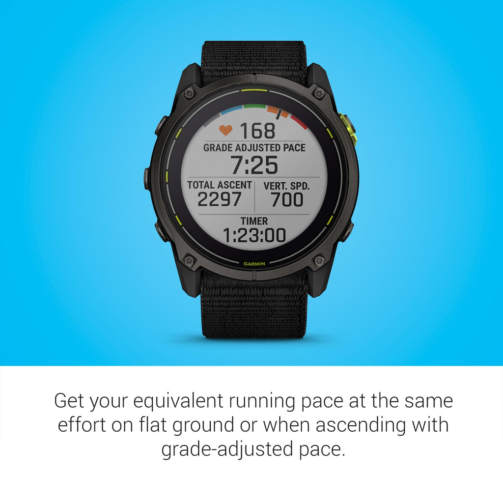 Solar GPS Smartwatch with Sapphire, Built-In Flashlight & Ultra-Long Battery