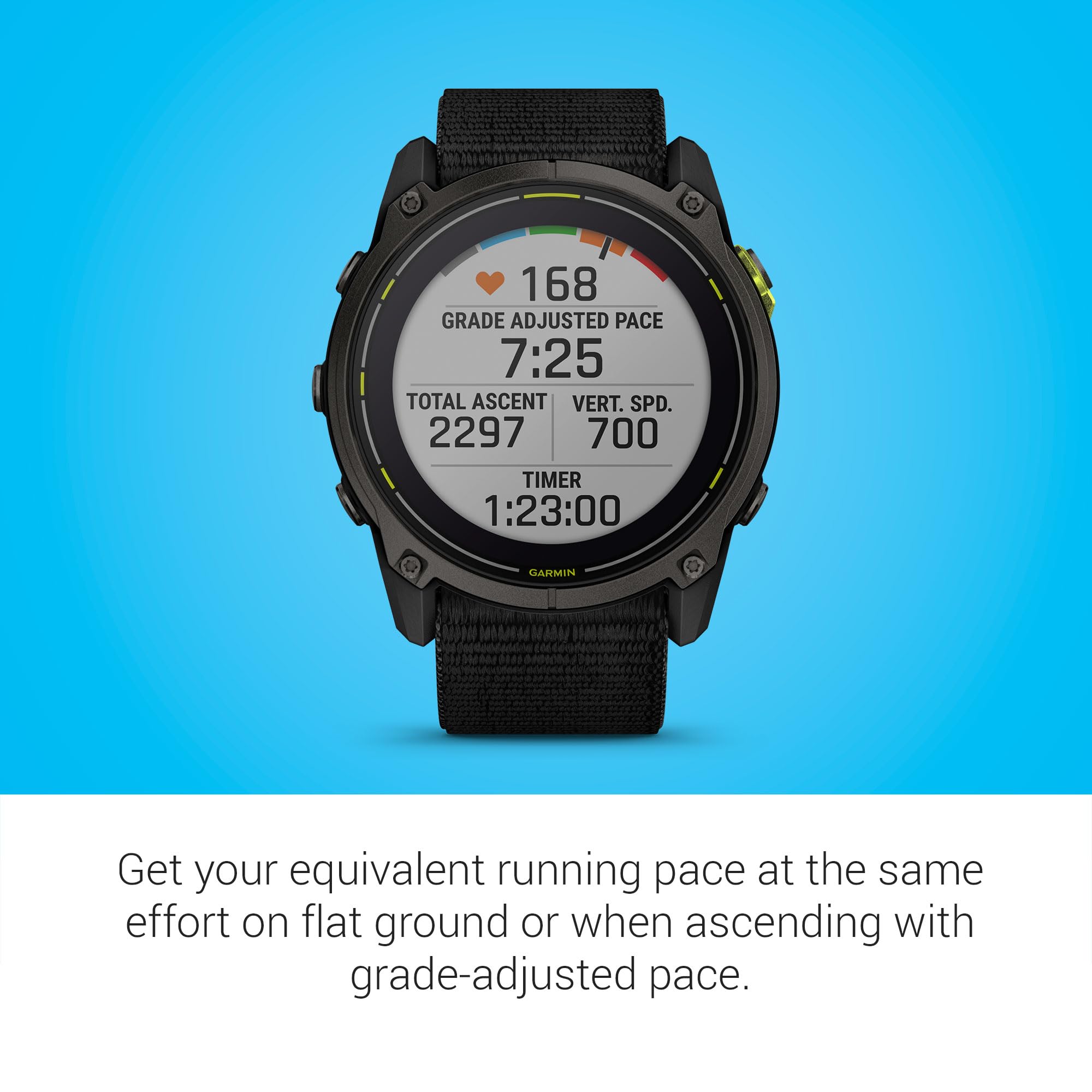 Solar GPS Smartwatch with Sapphire, Built-In Flashlight & Ultra-Long Battery