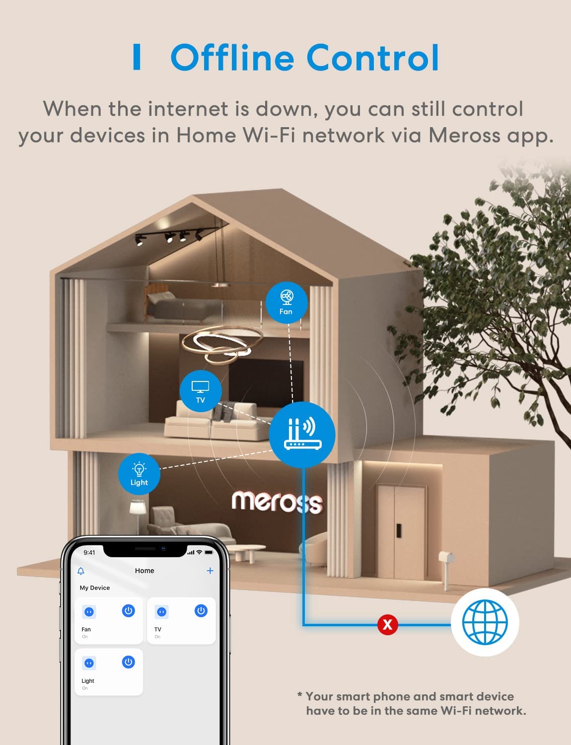 Wi-Fi Smart Plug 4-Pack with App & Voice Control
